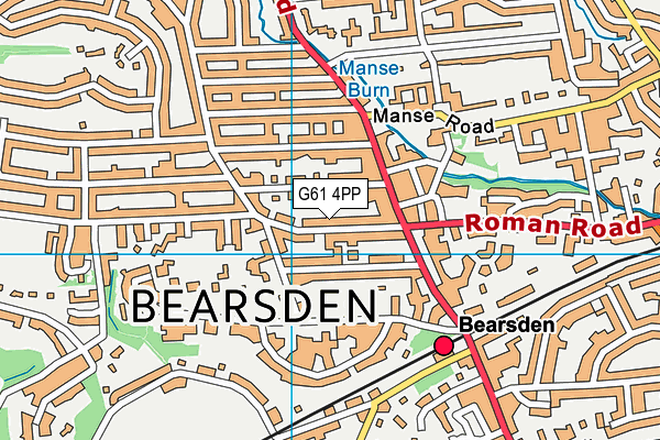 G61 4PP map - OS VectorMap District (Ordnance Survey)