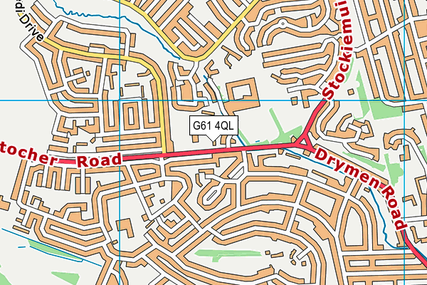 G61 4QL map - OS VectorMap District (Ordnance Survey)