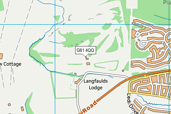 G61 4QQ map - OS VectorMap District (Ordnance Survey)