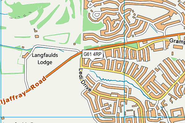 G61 4RP map - OS VectorMap District (Ordnance Survey)