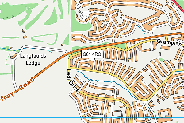 G61 4RQ map - OS VectorMap District (Ordnance Survey)