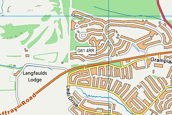 G61 4RR map - OS VectorMap District (Ordnance Survey)
