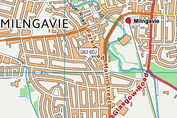 G62 6DJ map - OS VectorMap District (Ordnance Survey)