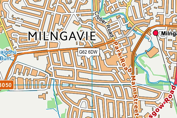 G62 6DW map - OS VectorMap District (Ordnance Survey)