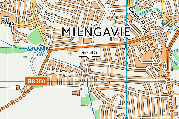 G62 6DY map - OS VectorMap District (Ordnance Survey)