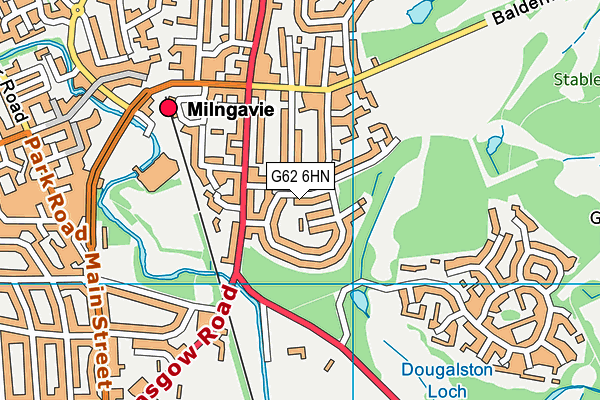 G62 6HN map - OS VectorMap District (Ordnance Survey)