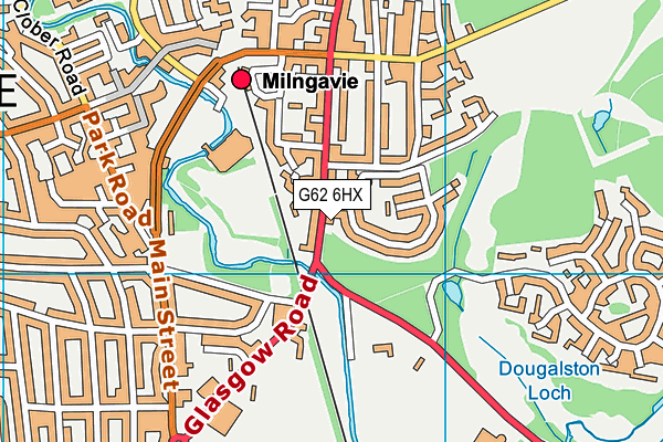 G62 6HX map - OS VectorMap District (Ordnance Survey)