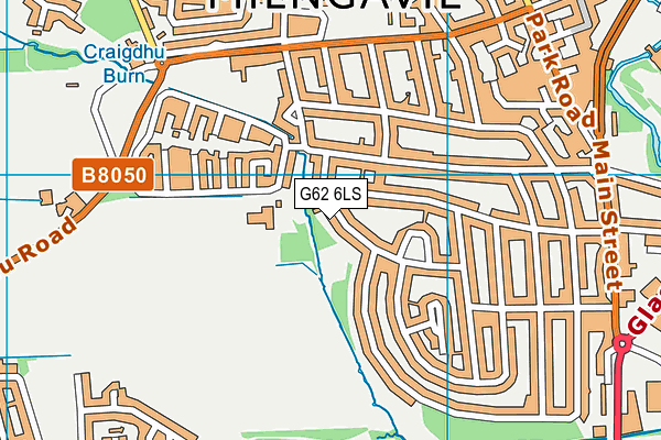 G62 6LS map - OS VectorMap District (Ordnance Survey)