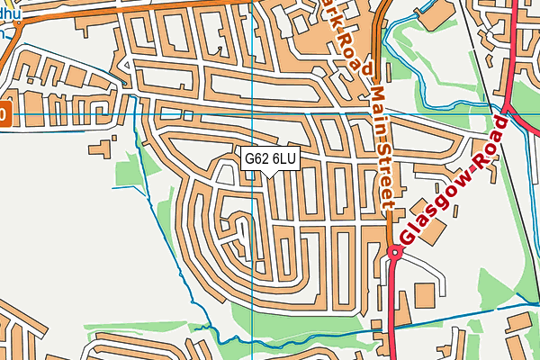 G62 6LU map - OS VectorMap District (Ordnance Survey)