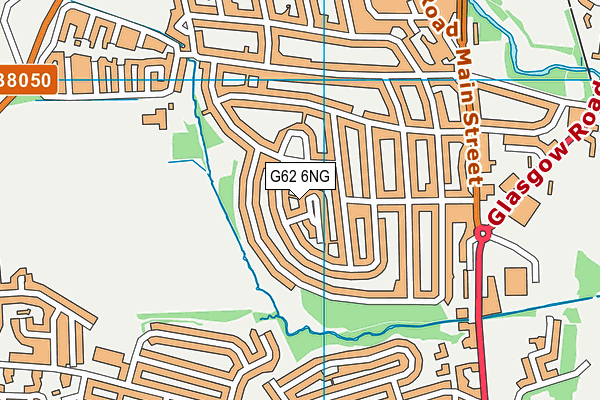 G62 6NG map - OS VectorMap District (Ordnance Survey)