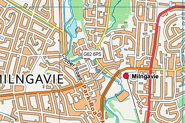 G62 6PS map - OS VectorMap District (Ordnance Survey)