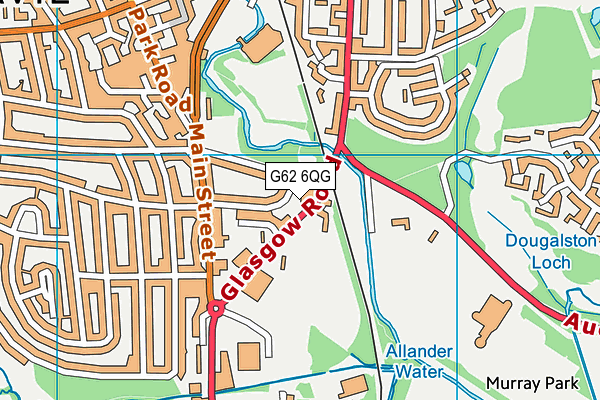 G62 6QG map - OS VectorMap District (Ordnance Survey)