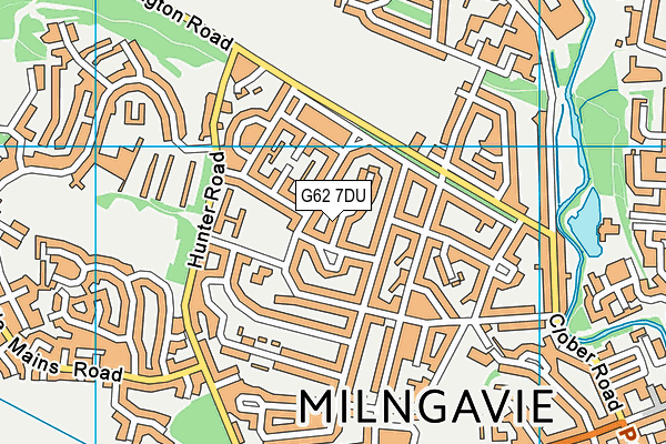 G62 7DU map - OS VectorMap District (Ordnance Survey)