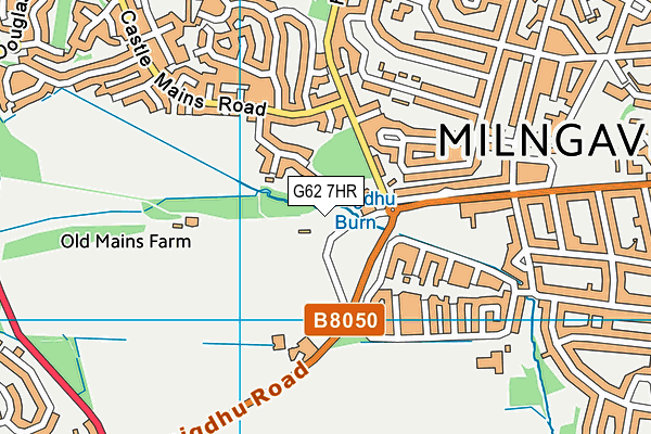 G62 7HR map - OS VectorMap District (Ordnance Survey)