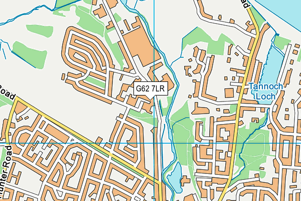 G62 7LR map - OS VectorMap District (Ordnance Survey)
