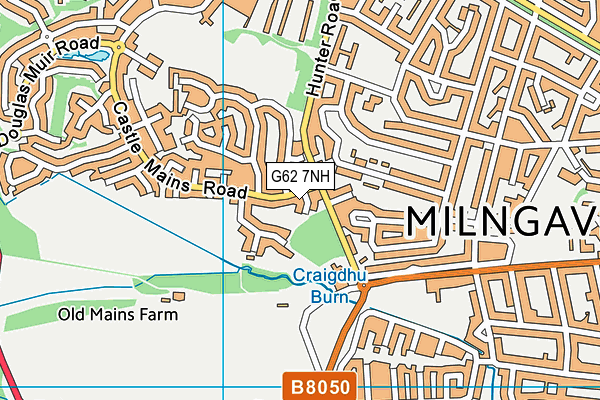 G62 7NH map - OS VectorMap District (Ordnance Survey)