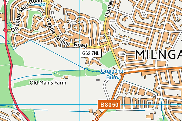 G62 7NL map - OS VectorMap District (Ordnance Survey)
