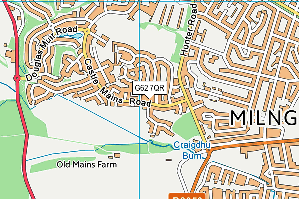 G62 7QR map - OS VectorMap District (Ordnance Survey)