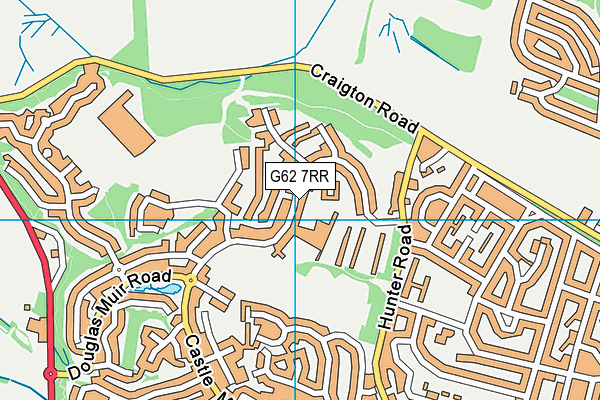 G62 7RR map - OS VectorMap District (Ordnance Survey)