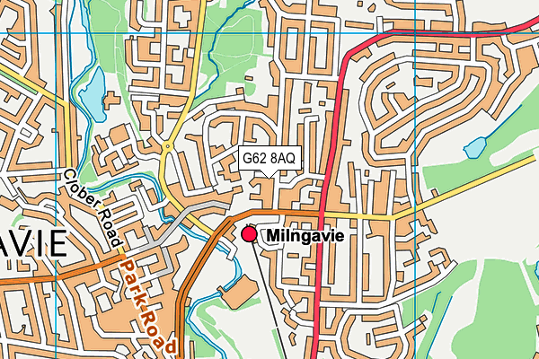 G62 8AQ map - OS VectorMap District (Ordnance Survey)