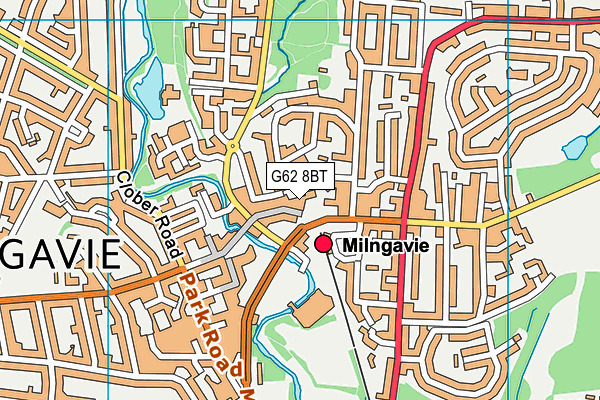 G62 8BT map - OS VectorMap District (Ordnance Survey)