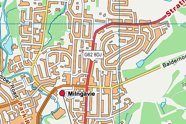 G62 8DJ map - OS VectorMap District (Ordnance Survey)