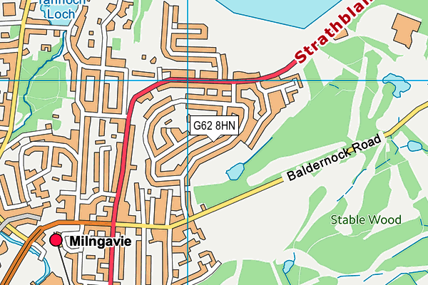 G62 8HN map - OS VectorMap District (Ordnance Survey)