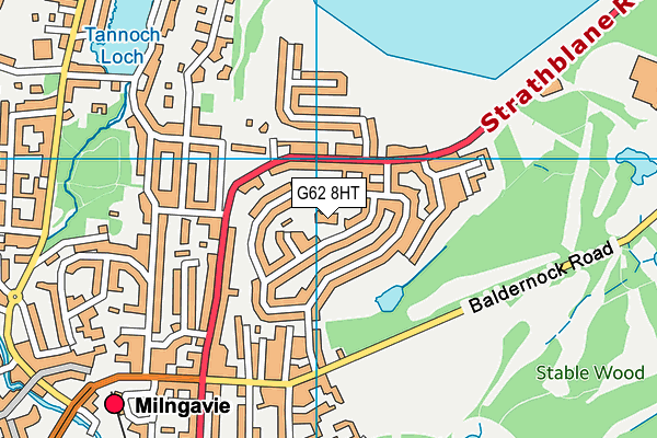 G62 8HT map - OS VectorMap District (Ordnance Survey)