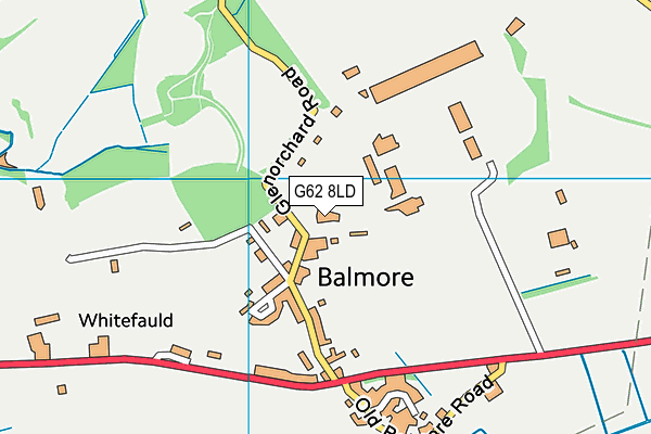 G62 8LD map - OS VectorMap District (Ordnance Survey)