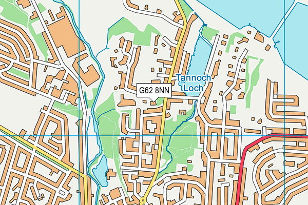G62 8NN map - OS VectorMap District (Ordnance Survey)