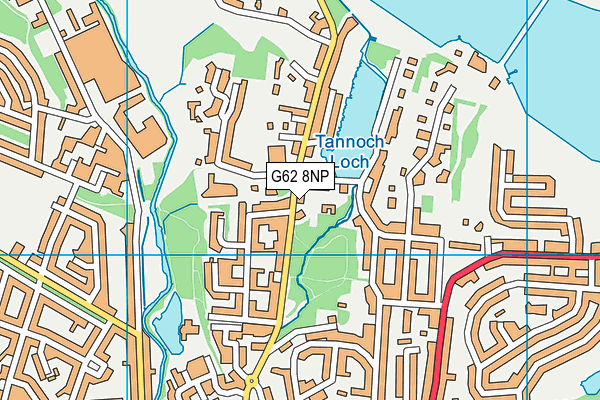 G62 8NP map - OS VectorMap District (Ordnance Survey)