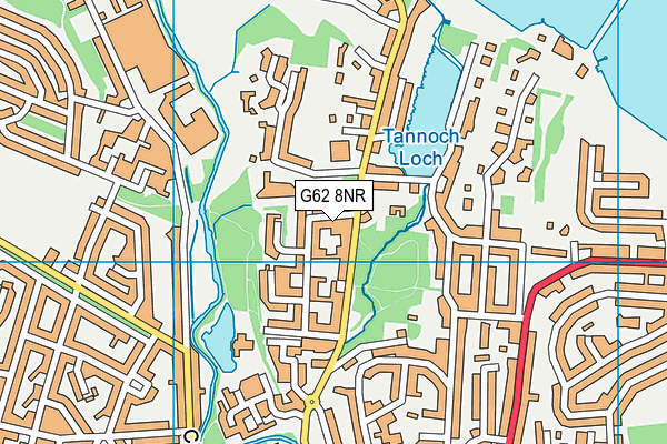 G62 8NR map - OS VectorMap District (Ordnance Survey)