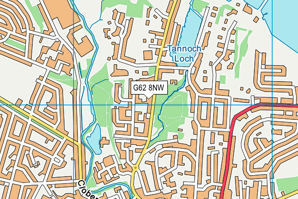 G62 8NW map - OS VectorMap District (Ordnance Survey)