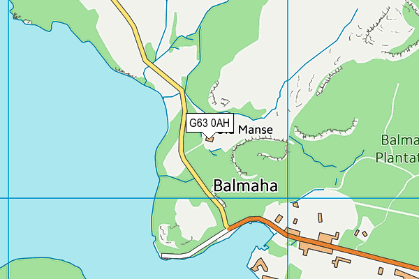 G63 0AH map - OS VectorMap District (Ordnance Survey)