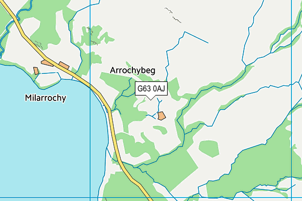 G63 0AJ map - OS VectorMap District (Ordnance Survey)