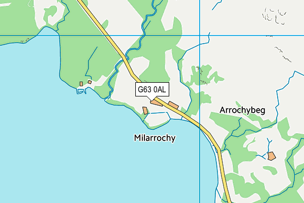 G63 0AL map - OS VectorMap District (Ordnance Survey)