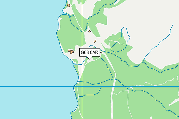 G63 0AR map - OS VectorMap District (Ordnance Survey)