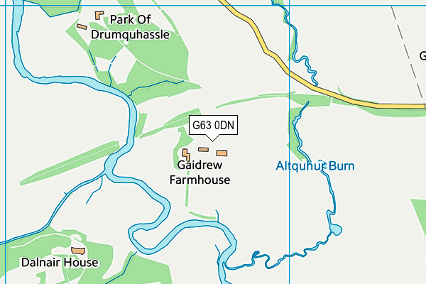 G63 0DN map - OS VectorMap District (Ordnance Survey)