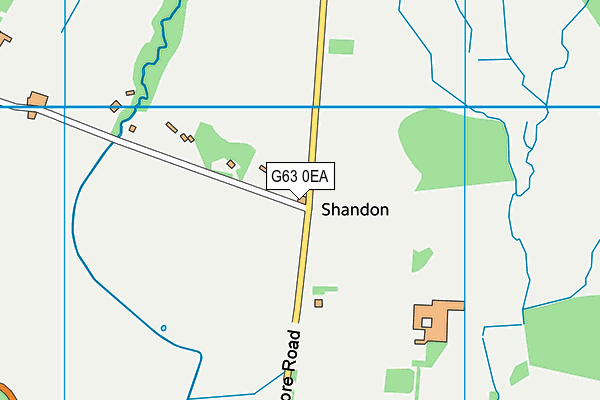 G63 0EA map - OS VectorMap District (Ordnance Survey)