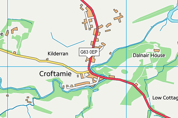 G63 0EP map - OS VectorMap District (Ordnance Survey)