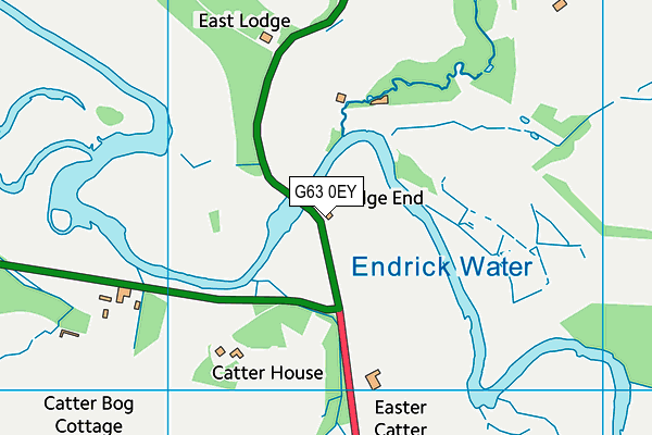 G63 0EY map - OS VectorMap District (Ordnance Survey)