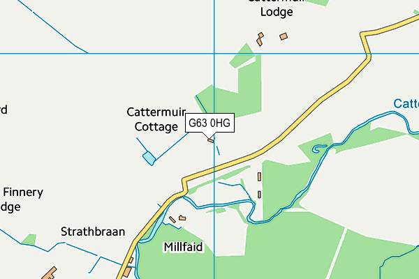 G63 0HG map - OS VectorMap District (Ordnance Survey)