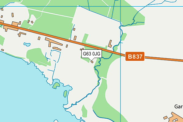 G63 0JG map - OS VectorMap District (Ordnance Survey)