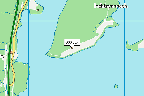 G63 0JX map - OS VectorMap District (Ordnance Survey)