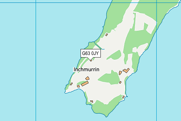 G63 0JY map - OS VectorMap District (Ordnance Survey)