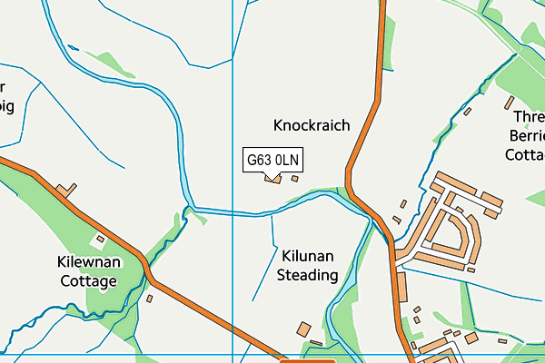 G63 0LN map - OS VectorMap District (Ordnance Survey)