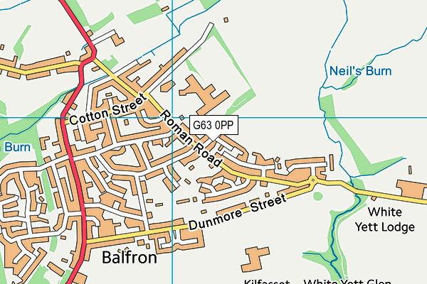 G63 0PP map - OS VectorMap District (Ordnance Survey)