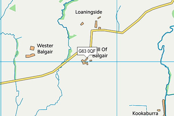 G63 0QF map - OS VectorMap District (Ordnance Survey)