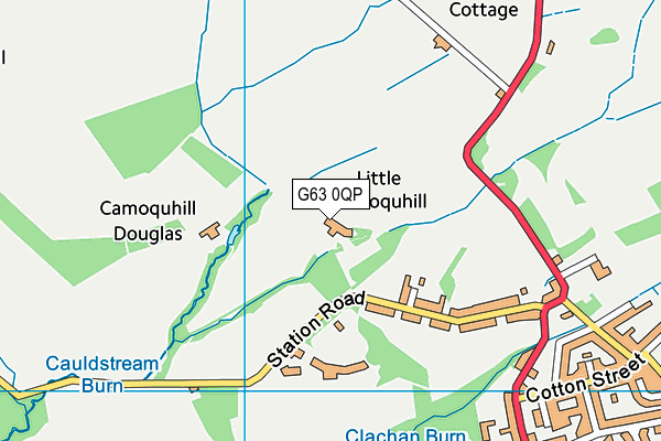 G63 0QP map - OS VectorMap District (Ordnance Survey)