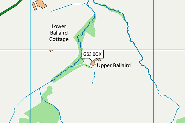 G63 0QX map - OS VectorMap District (Ordnance Survey)